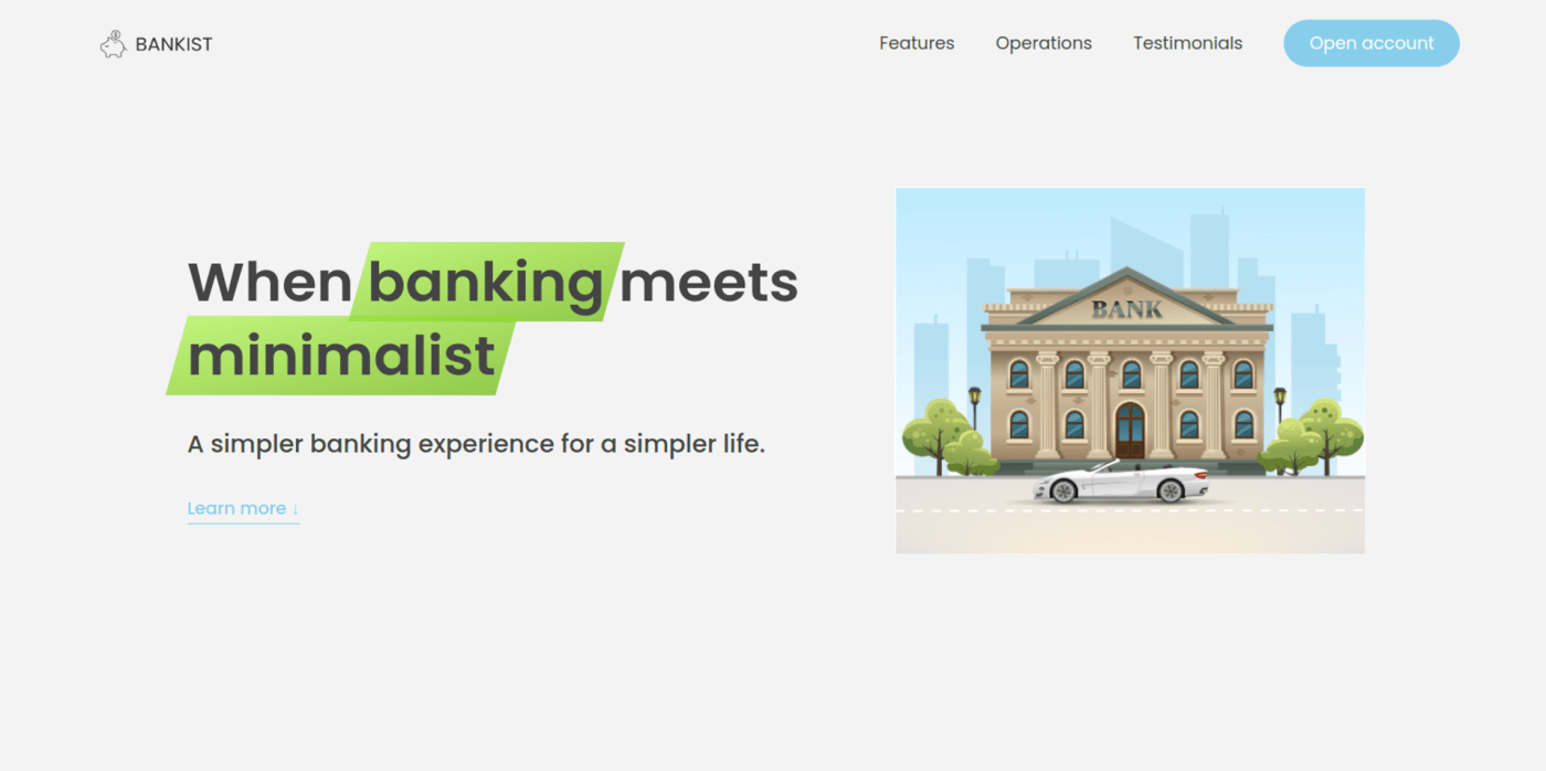 Bankist Website
