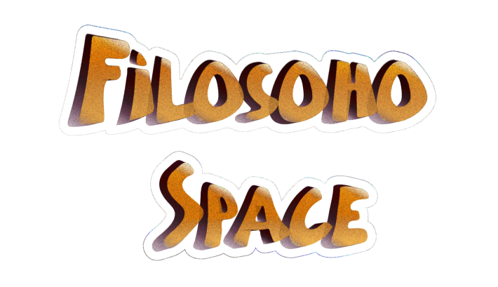 text filosoho space yellow looks like 3D